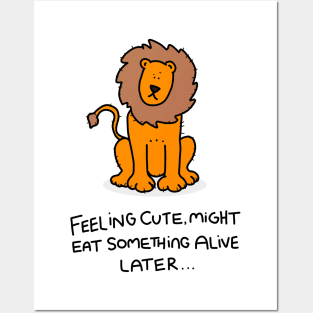 Grumpy Lion Posters and Art